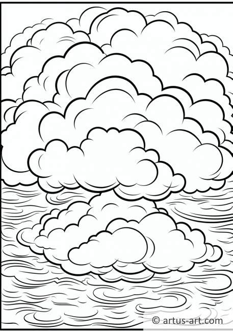 Cloud Shapes Coloring Page » Free Download » Artus Art