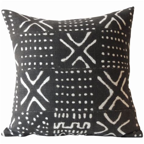 African Mud Cloth Pillow At Stdibs