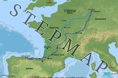 Stepmap Frankreich Spanien Landkarte F R Welt