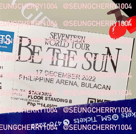 Bets Bulacan Vip Standing Floor B Be The Sun Bulacan Svt Seventeen