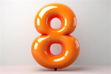 Inflatable Balloon In The Form Of The Number Eight Festive Inflatable