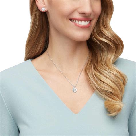 Nude Set White Rhodium Plated Swarovski