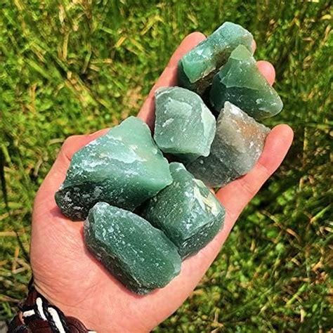 Zenkeeper 1lb Green Aventurine Raw Stones For Tumbling