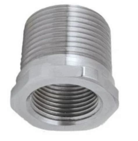 40 Mm Female Silver Stainless Steel Hex Bushing Size 50mm Material