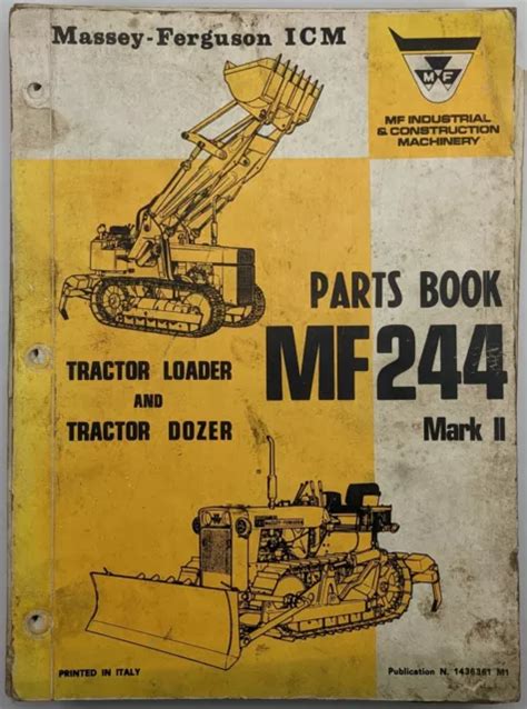 Massey Ferguson Original Mf Mk Ii Tractor Loader Dozer Parts