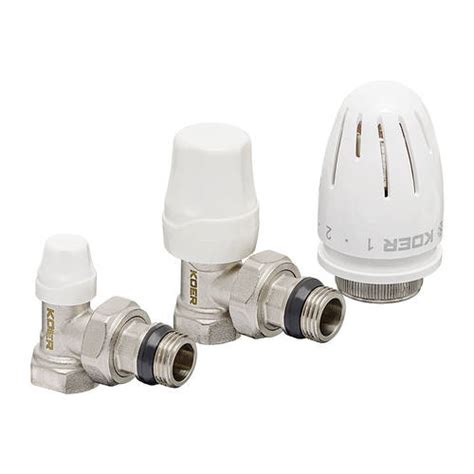 Комплект для подключения радиатора Koer SET-11 - 1/2"x1/2" (угловой) с ...
