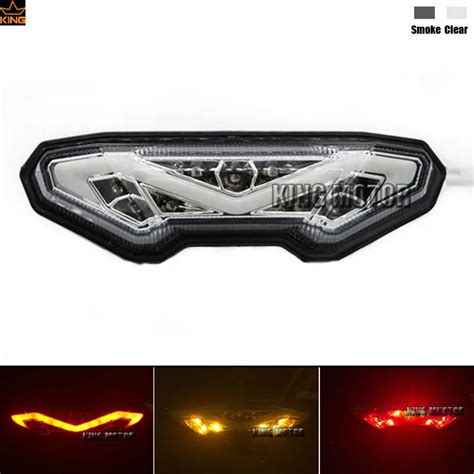 Motorcycle Integrated Led Tail Light Turn Signal Clear For Yamaha Mt