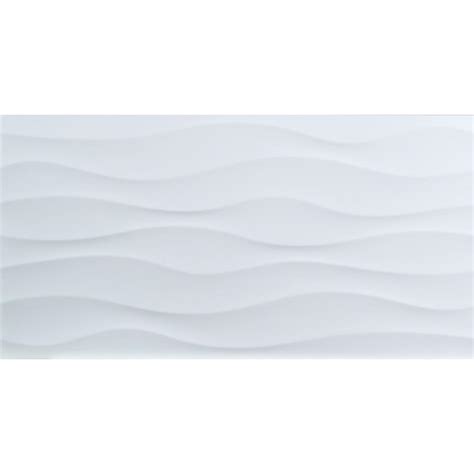 MSI Dymo Wavy White Glossy 12 In X 24 In Glazed Ceramic Wall Tile 16