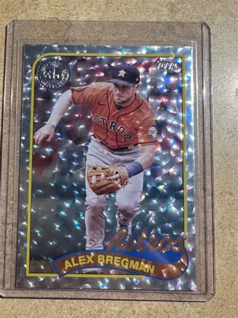 FEUILLE ARGENTÉE ALEX Bregman 2024 Topps Series 2 89B2 32 1989 Houston