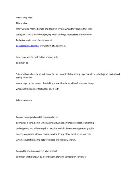 PDF The Science Behind Porn Addiction