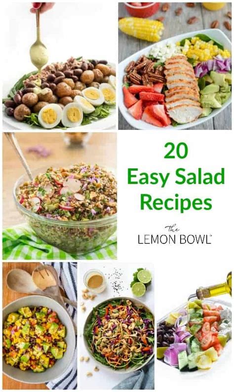 20 Quick And Easy Salad Recipes - The Lemon Bowl