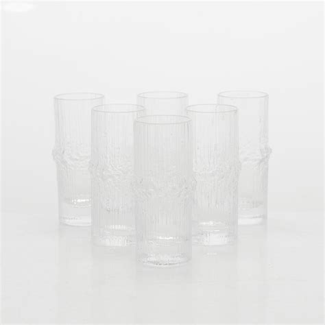 Tapio Wirkkala snapsglas 6 st Niva Iittala I originallåda