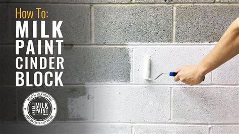 How To Paint A Cinder Block Wall With Real Milk You