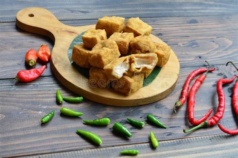 Tahu Sumedang Or Sumedang Tofu Traditional Food From Indonesia Stock