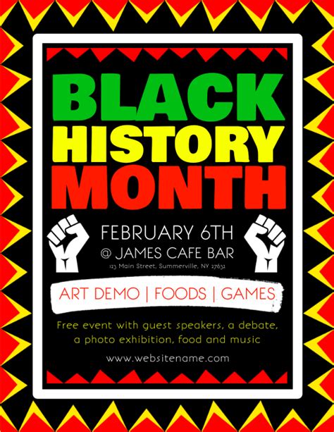 Black History Flyer Template