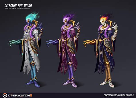 Celestial Evil Moira - Mythic skin Fan concept : r/Overwatch