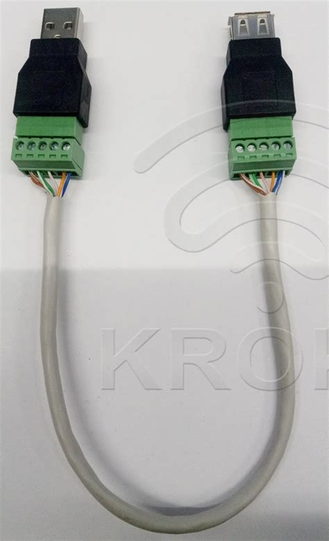 Комплект для передачи USB по витой паре USB(male)-USB(female) купить на ...