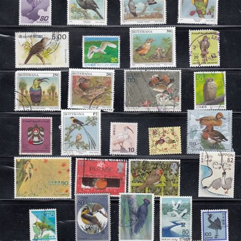 Vintage Bird Stamps - Etsy