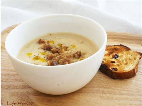 Velouté de topinambours et marrons Recette par la Fourmi Elé