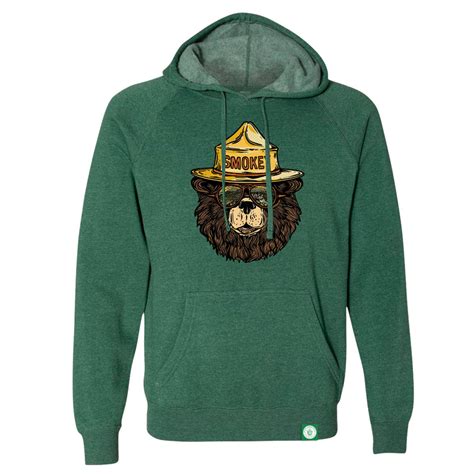 Smokey The Groovy Bear Hoodie Mens Wild Tribute