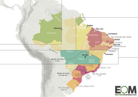 El Mapa Politico De Brasil Mapas De El Orden Mundial Eom Images