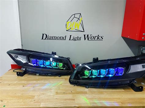 2008 2012 Honda Accord Coupe Jewel Headlights Diamond Light Works