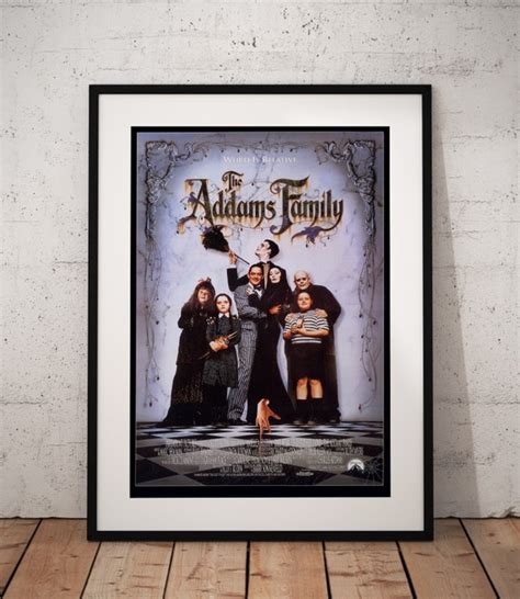 The Addams Family 1991 Movie Film Poster A4/A3 Framed | Etsy