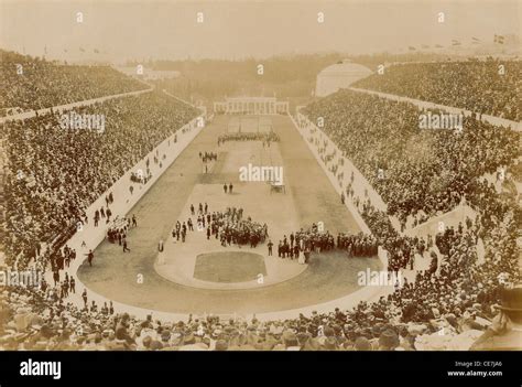 Greece, Attica, Athens, Opening ceremony of the 1896 Games of the I ...