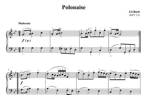 Bach Polonaise In G Minor BWV 119 Arr Ben Choupak By J S Bach Sheet