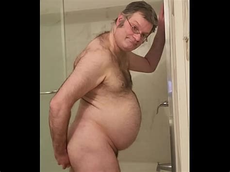 Nude Martin Lavallée sodomizes himself with a large dildo in a black cage XVIDEOS