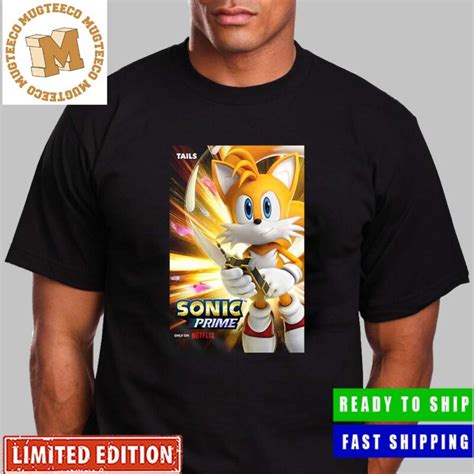 Tails In Sonic Prime Exclusive Character Poster Premium Classic T Shirt