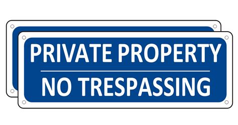 Buy No Trespassing Signs Private Property Pack Metal Warning Signs