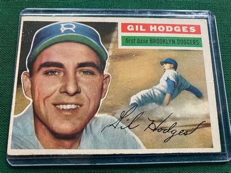 Topps White Back Gil Hodges Ebay