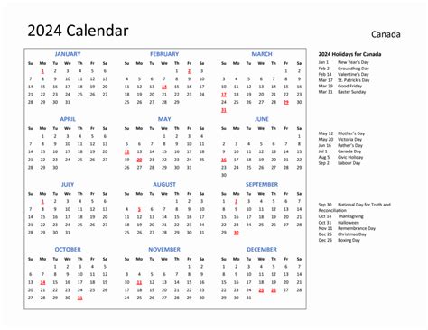 Calendar 2024 Canada Free Printable Devin Feodora