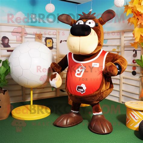 Personaje De Traje De Mascota De Vaca Jersey Marr N Vestido Con Un Bikini Y Gemelos Disfraces