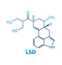 Amphetamine Formula Icon With Formula Royalty Free Vector