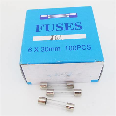 10Pcs 6x30 Slow Blow Time Delay Glass Fuse 6mm X 30mm 250V T6A Slow