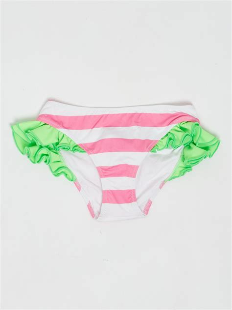 MC2 Saint Barth Kelly Bikini Slips For Girls White Pink Buy Online