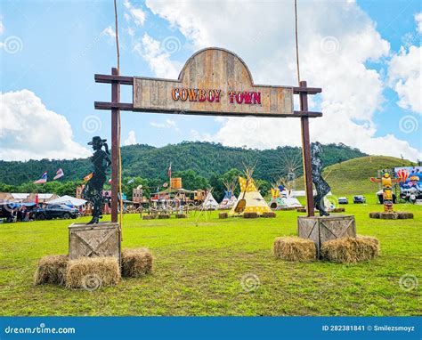 Cowboy Town Western Signs Old West Town Signs on the Field Over the ...