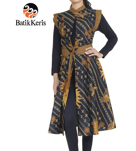 Model Outer Batik Wanita Busana Batik Model Pakaian Desain Blus