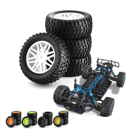 4PCS RC 1 10 Scale Off Road Car Tires Tyre And Wheels For 4095 EBay