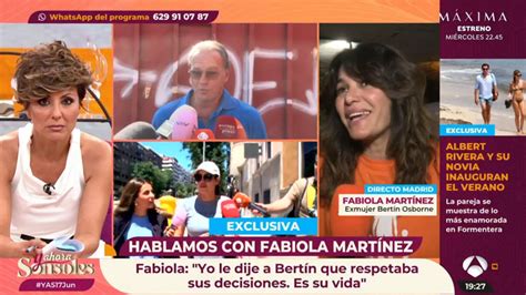 Sonsoles Nega Contundente Con Fabiola Mart Nez En Y Ahora Sonsoles