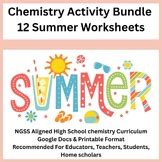 Chemistry For High School Worksheets Summer Review
