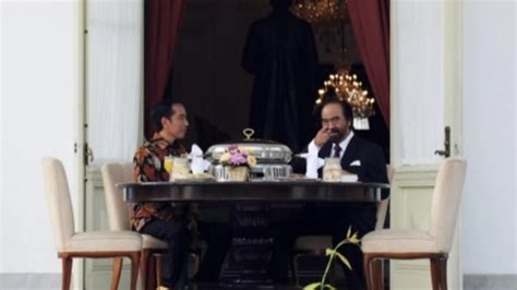 Jokowi Surya Paloh Bertemu Di Istana Bahas Pemilu