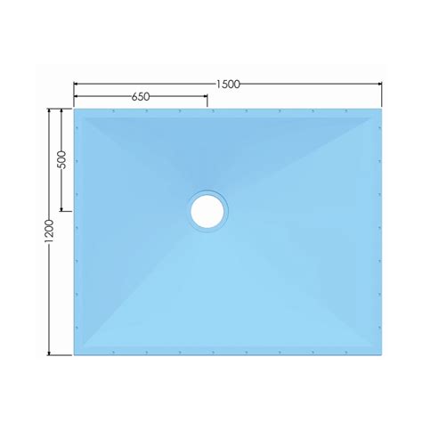 AKW Tuff Form Wet Room Former 21046 1500mm X 1200mm Tiled Floor