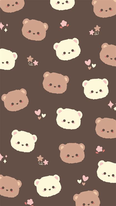 Kawaii Light Brown Wallpapers Wallpaper Cave