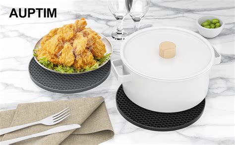 Amazon Ultra Thick Mm Silicone Trivets For Hot Dishes Pots And Pans Trivet Mat To Protect