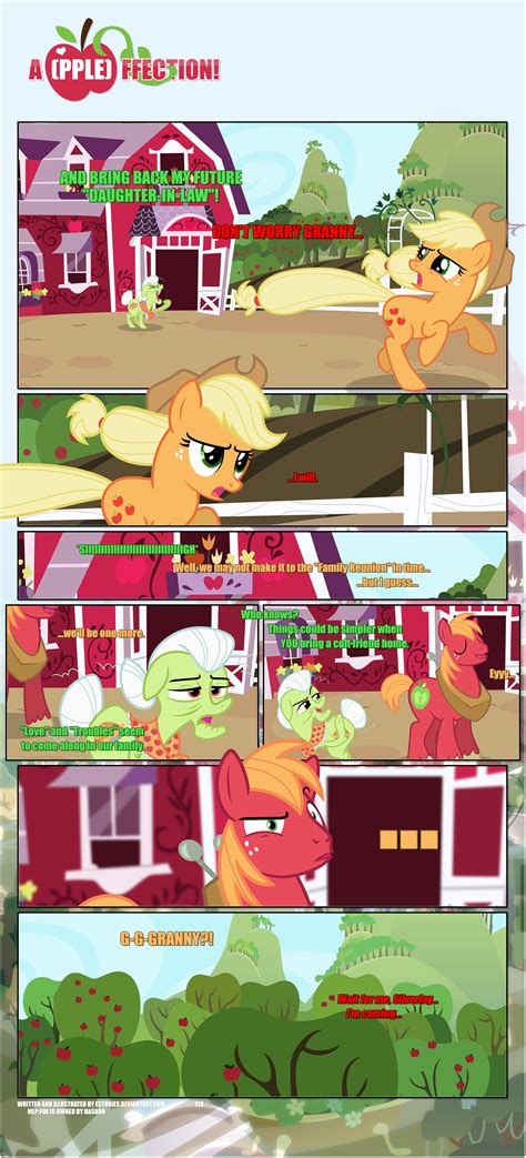 Safe Artist Estories Applejack Big Macintosh Granny