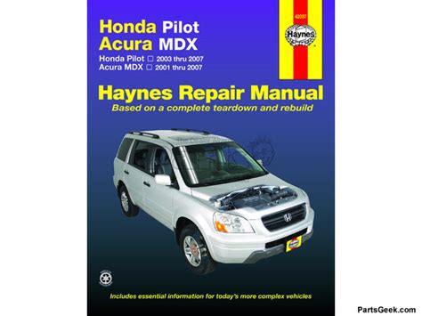 Honda Ridgeline Repair Manual Service Manual Haynes 2007 2006