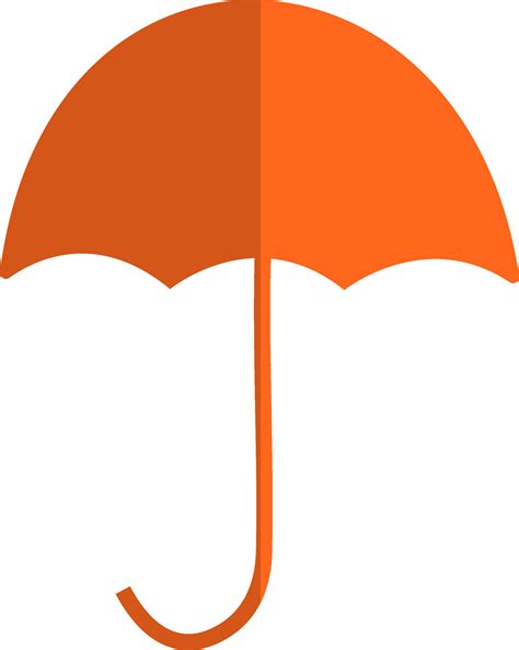 Isolated open umbrella in orange color. 25057423 Vector Art at Vecteezy